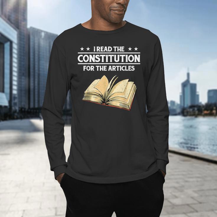 Cool History Teacher Read The Constitution For The Articles Men's Long Sleeve T-Shirt, gift for family, gift for coworker Cool History Teacher Read The Constitution For The Articles Men's Long Sleeve T-Shirt, gift for family, gift for coworker