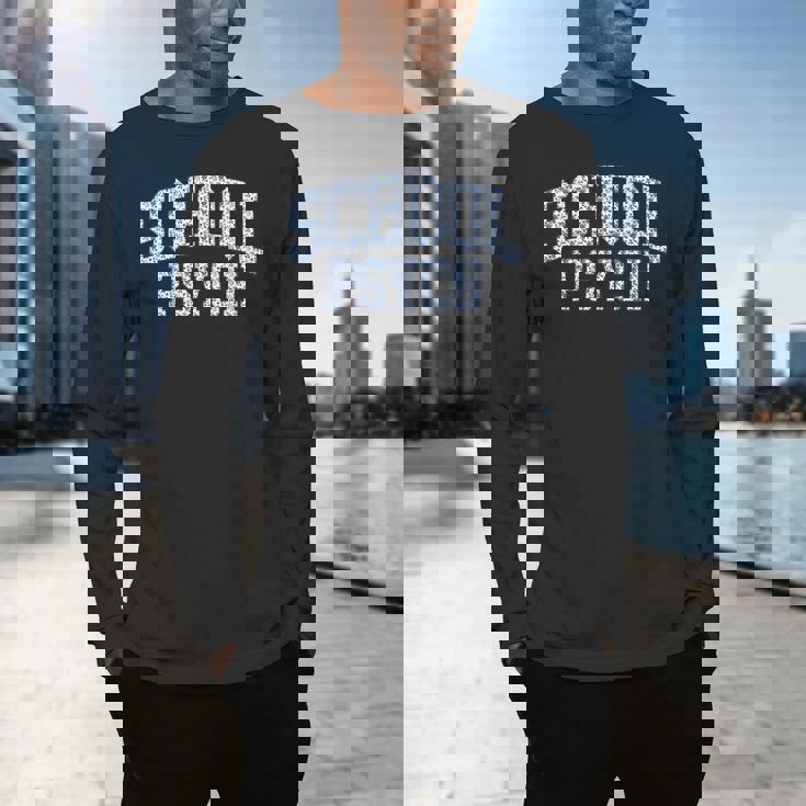 Cute Wildflower School Psych Teacher School Psychologist Men&#x27;s Long Sleeve T-Shirt, gift for family, gift for coworker