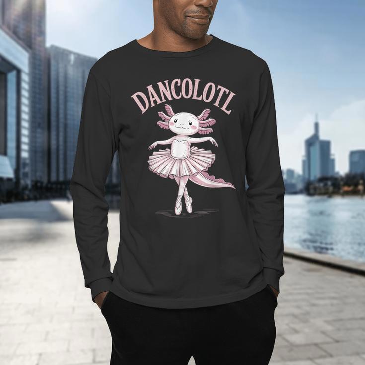 Dancolotl Ballerina Axolotl Ballet Dance Teacher Men's Long Sleeve T-Shirt, gift for family, gift for coworker Dancolotl Ballerina Axolotl Ballet Dance Teacher Men's Long Sleeve T-Shirt, gift for family, gift for coworker
