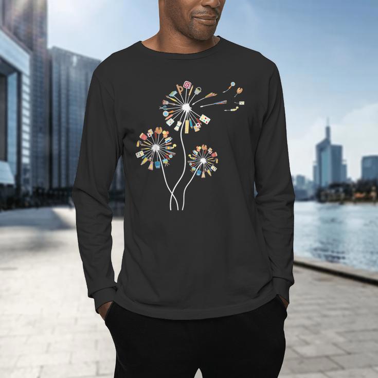 Dandelion Art Shirt For Artist Or Art Teacher Creative Art Men's Long Sleeve T-Shirt, gift for family, gift for coworker