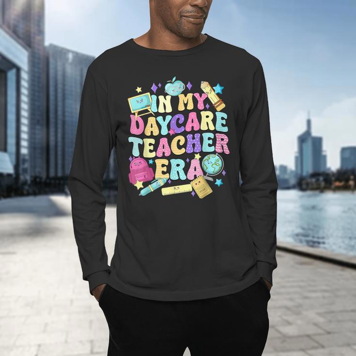 In My Daycare Teacher Era Daycare Provider Kids Men's Long Sleeve T-Shirt, gift for family, gift for coworker