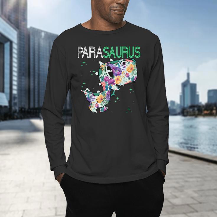 Dino Para Professional Teacher Collection T-Rex Dinosaur Paraeducator Assistant Teacher Men's Long Sleeve T-Shirt, gift for family, gift for coworker Dino Para Professional Teacher Collection T-Rex Dinosaur Paraeducator Assistant Teacher Men's Long Sleeve T-Shirt, gift for family, gift for coworker