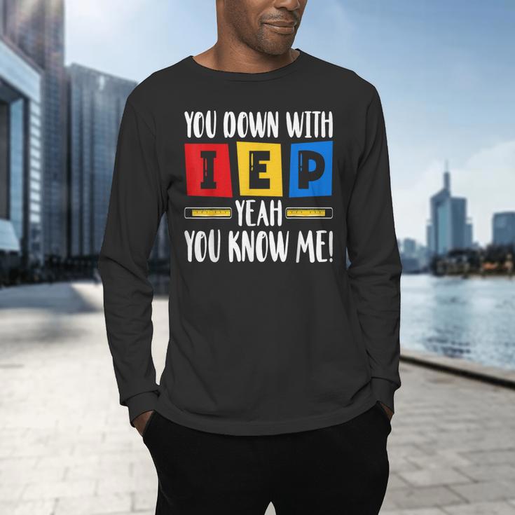 You Down With IEP Yeah You Know Me SPED Teacher Men's Long Sleeve T-Shirt, gift for family, gift for coworker You Down With IEP Yeah You Know Me SPED Teacher Men's Long Sleeve T-Shirt, gift for family, gift for coworker
