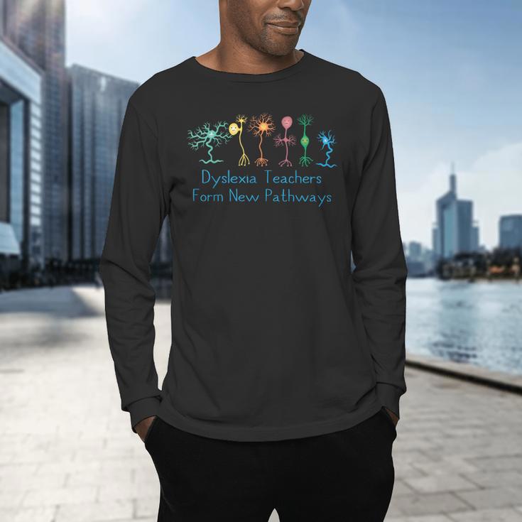 Dyslexia Teachers Form New Pathways Awareness Men's Long Sleeve T-Shirt, gift for family, gift for coworker Dyslexia Teachers Form New Pathways Awareness Men's Long Sleeve T-Shirt, gift for family, gift for coworker