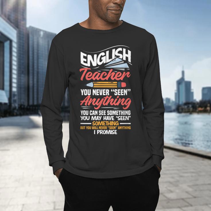 English Teacher Men's Long Sleeve T-Shirt, gift for family, gift for coworker English Teacher Men's Long Sleeve T-Shirt, gift for family, gift for coworker