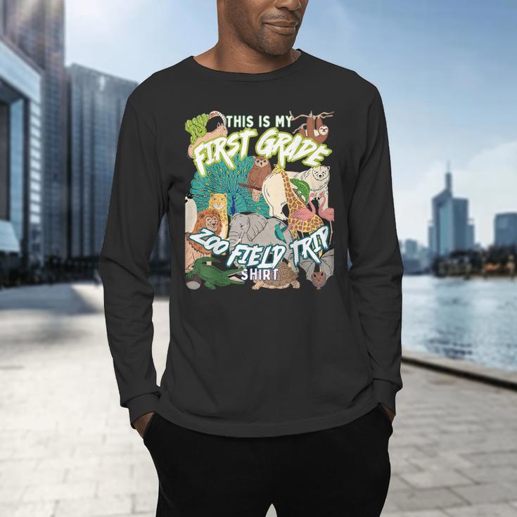 First Grade Zoo Field Trip Matching Student Teacher Class Men's Long Sleeve T-Shirt, gift for family, gift for coworker First Grade Zoo Field Trip Matching Student Teacher Class Men's Long Sleeve T-Shirt, gift for family, gift for coworker
