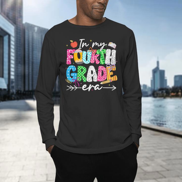 In My Fourth Grade Era 4th Grade Girl Teacher Back To School Men's Long Sleeve T-Shirt, gift for family, gift for coworker In My Fourth Grade Era 4th Grade Girl Teacher Back To School Men's Long Sleeve T-Shirt, gift for family, gift for coworker