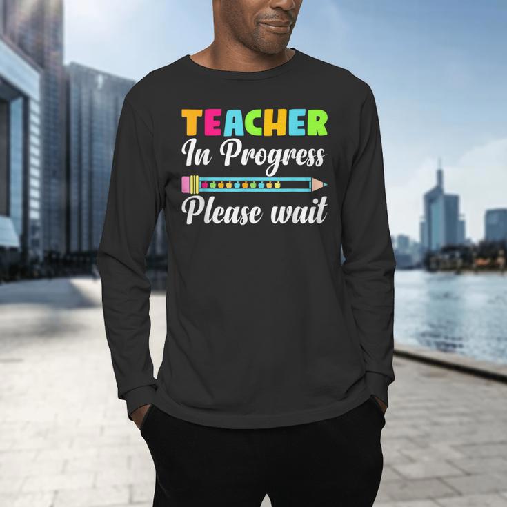 Future Teacher Cool Teacher In Progress Please Wait Men's Long Sleeve T-Shirt, gift for family, gift for coworker Future Teacher Cool Teacher In Progress Please Wait Men's Long Sleeve T-Shirt, gift for family, gift for coworker