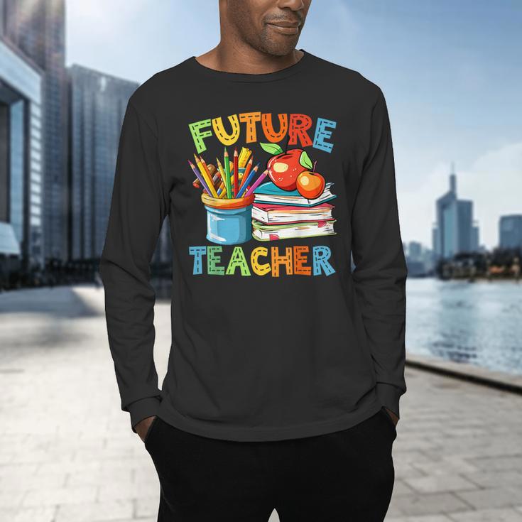 Future Teacher Costume For Kids Back To School Boy Girl Men's Long Sleeve T-Shirt, gift for family, gift for coworker