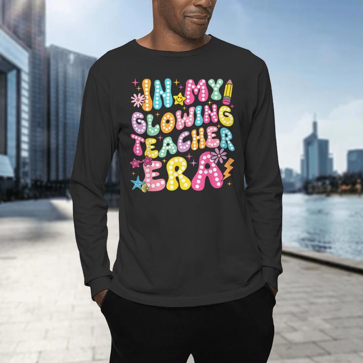 In My Glowing Teacher Era Teaching Back To School Men's Long Sleeve T-Shirt, gift for family, gift for coworker In My Glowing Teacher Era Teaching Back To School Men's Long Sleeve T-Shirt, gift for family, gift for coworker