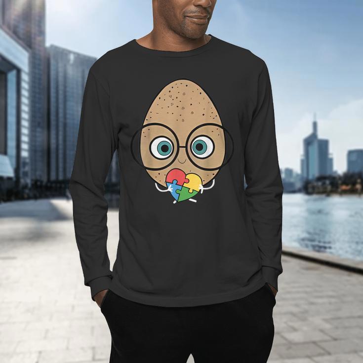 The Good Egg Teacher Halloween Costume Food Group Cute Men's Long Sleeve T-Shirt, gift for family, gift for coworker
