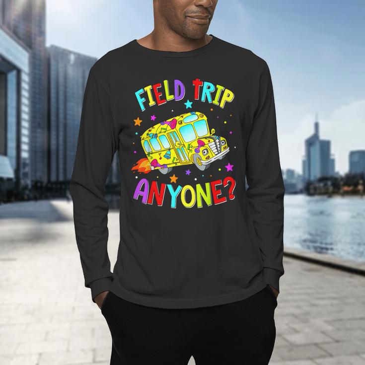 Groovy Field Trip Anyone Happy Field Day For Teachers Kids Men's Long Sleeve T-Shirt, gift for family, gift for coworker Groovy Field Trip Anyone Happy Field Day For Teachers Kids Men's Long Sleeve T-Shirt, gift for family, gift for coworker