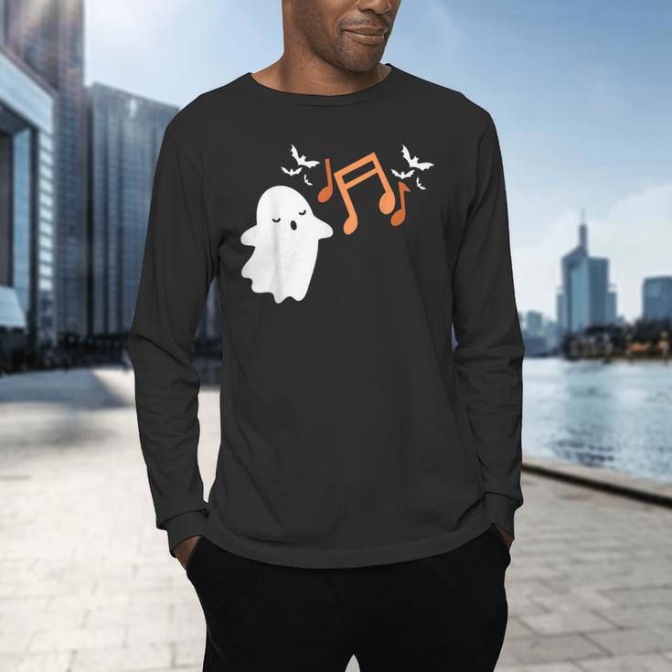 Halloween Music Note Ghost Teacher Fall Musical Instrument Men's Long Sleeve T-Shirt, gift for family, gift for coworker Halloween Music Note Ghost Teacher Fall Musical Instrument Men's Long Sleeve T-Shirt, gift for family, gift for coworker