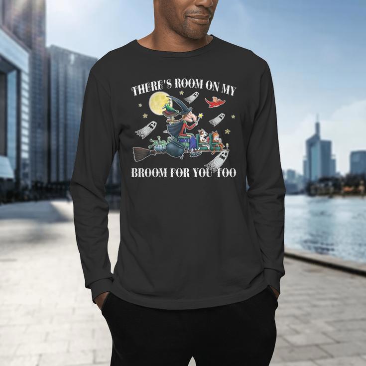 Halloween There's Room On My Broom For You Too Teacher Men's Long Sleeve T-Shirt, gift for family, gift for coworker Halloween There's Room On My Broom For You Too Teacher Men's Long Sleeve T-Shirt, gift for family, gift for coworker