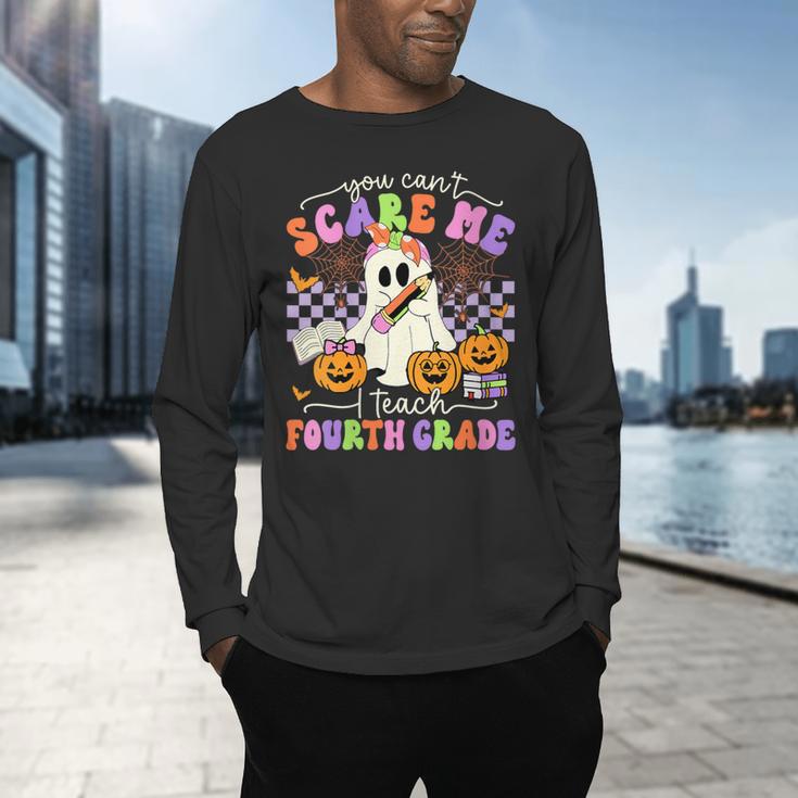 Halloween Teacher You Can't Scare Me I Teach Fourth Grade Men's Long Sleeve T-Shirt, gift for family, gift for coworker Halloween Teacher You Can't Scare Me I Teach Fourth Grade Men's Long Sleeve T-Shirt, gift for family, gift for coworker