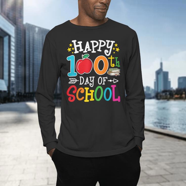 Happy 100th Day Of School Teachers 100 Days Of School Kids Men's Long Sleeve T-Shirt, gift for family, gift for coworker Happy 100th Day Of School Teachers 100 Days Of School Kids Men's Long Sleeve T-Shirt, gift for family, gift for coworker