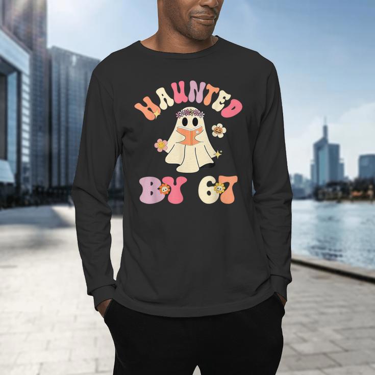 Haunted By 67 Meme Six Seven 6 7 Halloween Teachers Men's Long Sleeve T-Shirt, gift for family, gift for coworker Haunted By 67 Meme Six Seven 6 7 Halloween Teachers Men's Long Sleeve T-Shirt, gift for family, gift for coworker