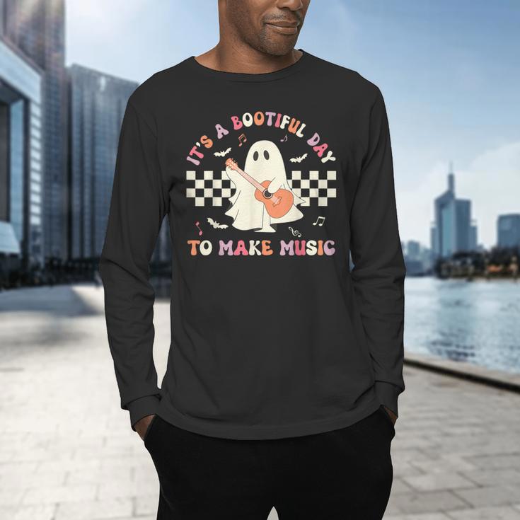 It's A Bootiful Day To Make Music Teacher Musician Halloween For Men Women Kids Men's Long Sleeve T-Shirt, gift for family, gift for coworker It's A Bootiful Day To Make Music Teacher Musician Halloween For Men Women Kids Men's Long Sleeve T-Shirt, gift for family, gift for coworker