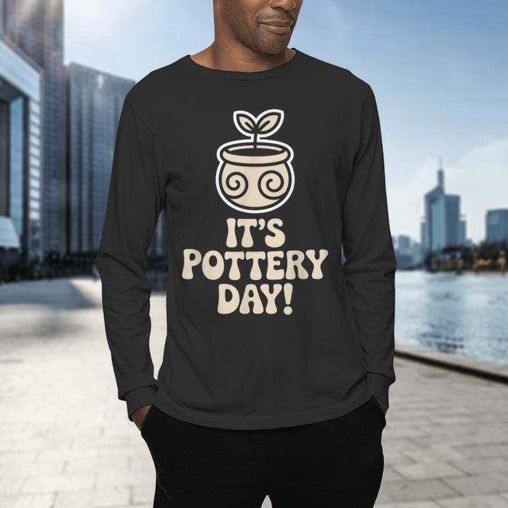 Its Pottery Day Clay Craft Ceramic Hobby Artisan Art Teacher Men's Long Sleeve T-Shirt, gift for family, gift for coworker Its Pottery Day Clay Craft Ceramic Hobby Artisan Art Teacher Men's Long Sleeve T-Shirt, gift for family, gift for coworker