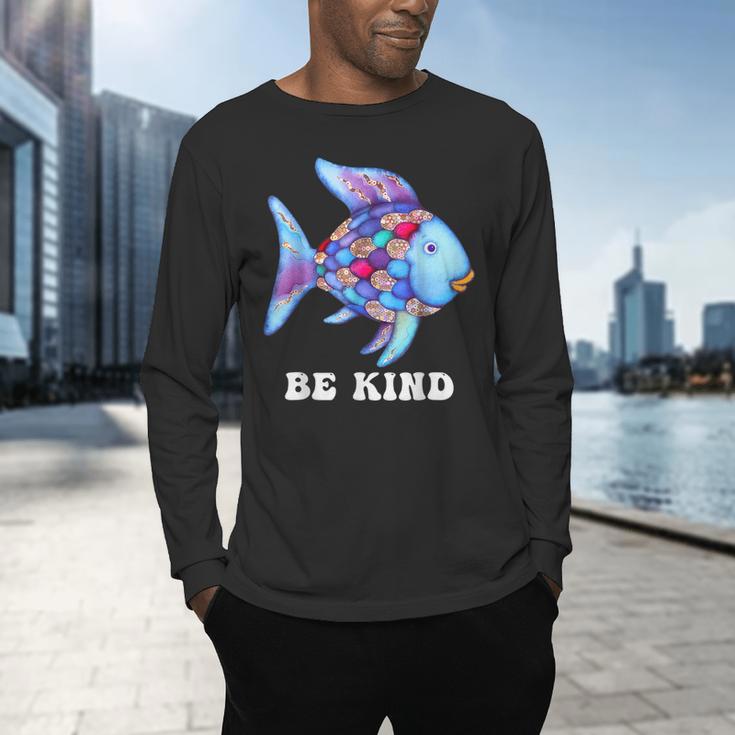 Be Kind Rainbow Fish Teacher Life Teaching Back To School Men's Long Sleeve T-Shirt, gift for family, gift for coworker Be Kind Rainbow Fish Teacher Life Teaching Back To School Men's Long Sleeve T-Shirt, gift for family, gift for coworker