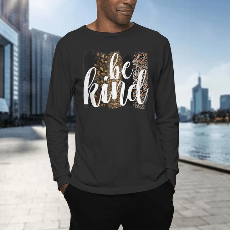 Be Kind Women Inspirational Teacher Animal Print Men's Long Sleeve T-Shirt, gift for family, gift for coworker Be Kind Women Inspirational Teacher Animal Print Men's Long Sleeve T-Shirt, gift for family, gift for coworker