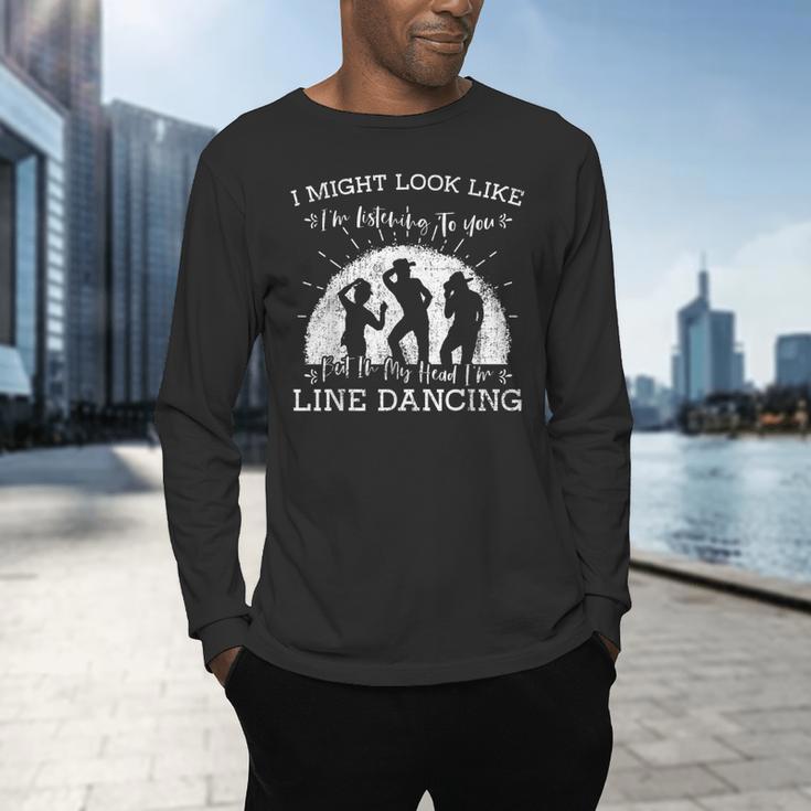 Line Dancing Choreographer Dance Teacher Group Performer Men Women Girls Kids Men's Long Sleeve T-Shirt, gift for family, gift for coworker