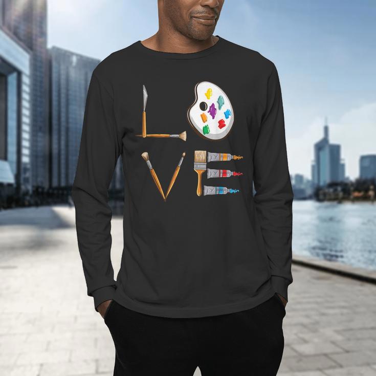 Love Art For Artist Art Teacher Men's Long Sleeve T-Shirt, gift for family, gift for coworker Love Art For Artist Art Teacher Men's Long Sleeve T-Shirt, gift for family, gift for coworker
