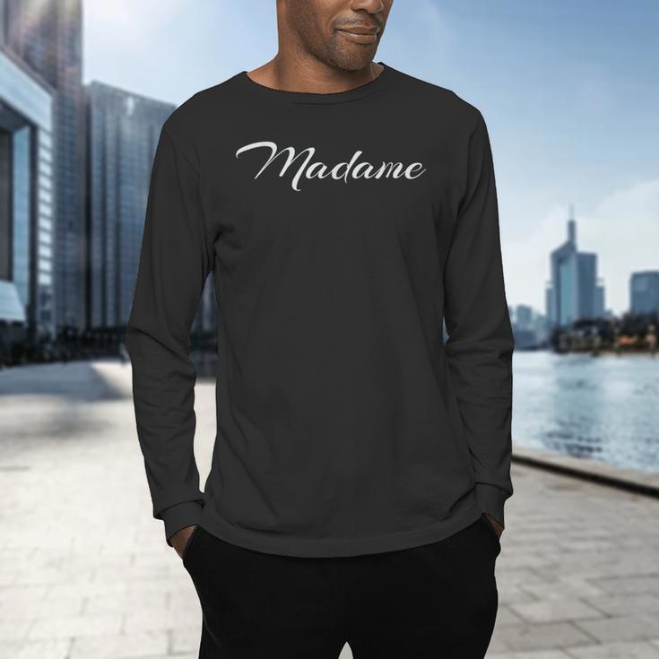 Madame French Teachers T-Shirt Men's Long Sleeve T-Shirt, gift for family, gift for coworker