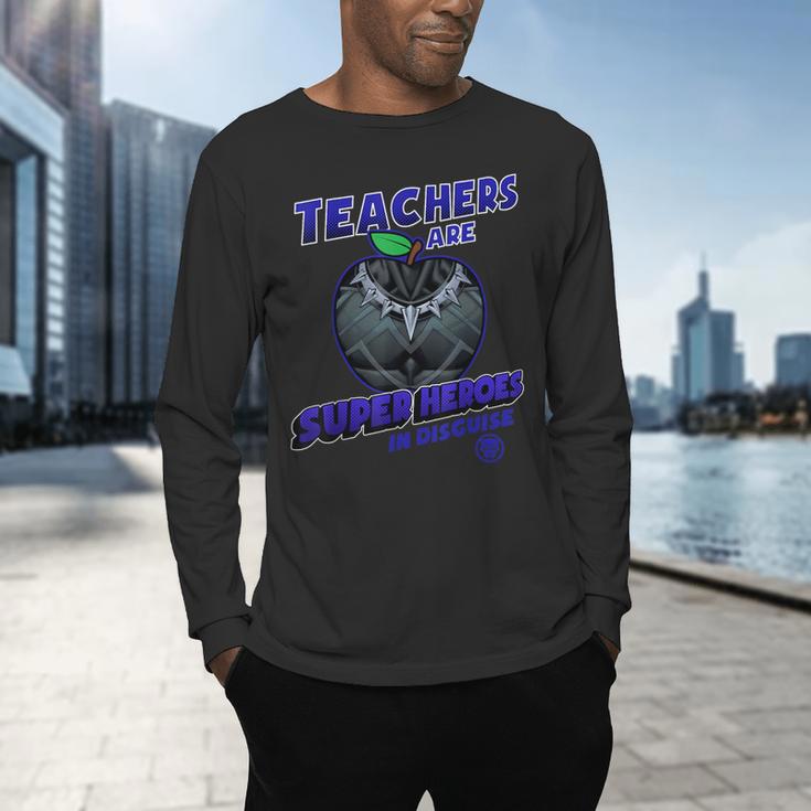 Marvel Teachers Are Super Heroes In Disguise Panther Men's Long Sleeve T-Shirt, gift for family, gift for coworker Marvel Teachers Are Super Heroes In Disguise Panther Men's Long Sleeve T-Shirt, gift for family, gift for coworker