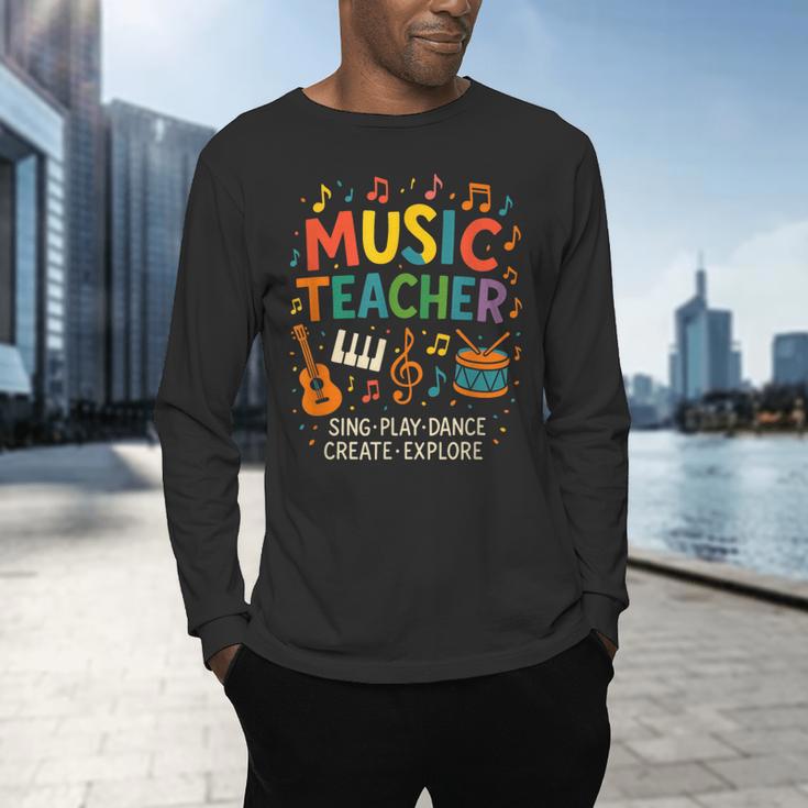 Music Teacher Music Sing Play Dance Choir Piano Men's Long Sleeve T-Shirt, gift for family, gift for coworker Music Teacher Music Sing Play Dance Choir Piano Men's Long Sleeve T-Shirt, gift for family, gift for coworker