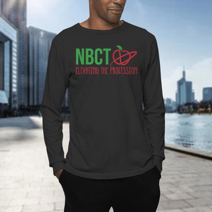 National Board Certified Teacher Minimalist Apple T-Shirt For Men Women Men's Long Sleeve T-Shirt, gift for family, gift for coworker