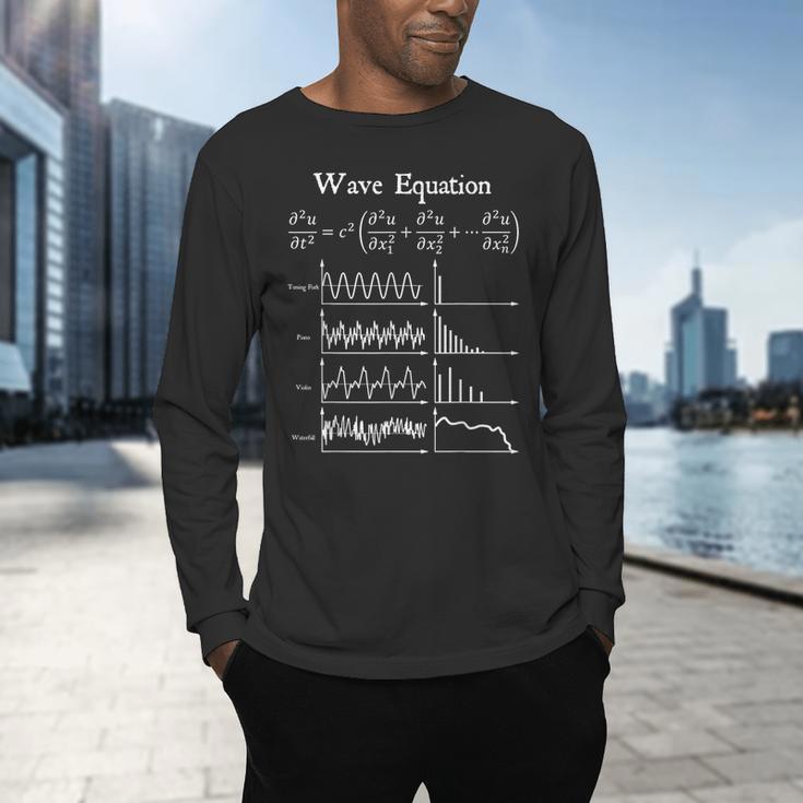 Nerdy Wave Equation Music Physics Science Math Teacher Geek Men Women Girls Kids Men's Long Sleeve T-Shirt, gift for family, gift for coworker Nerdy Wave Equation Music Physics Science Math Teacher Geek Men Women Girls Kids Men's Long Sleeve T-Shirt, gift for family, gift for coworker