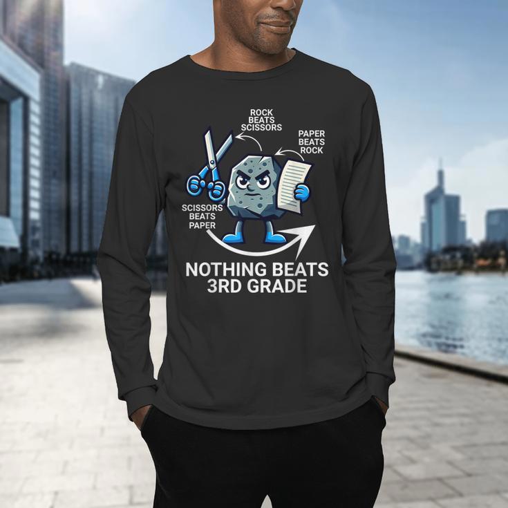 Nothing Beats 3rd Grade Back To School Kids Teachers Men's Long Sleeve T-Shirt, gift for family, gift for coworker