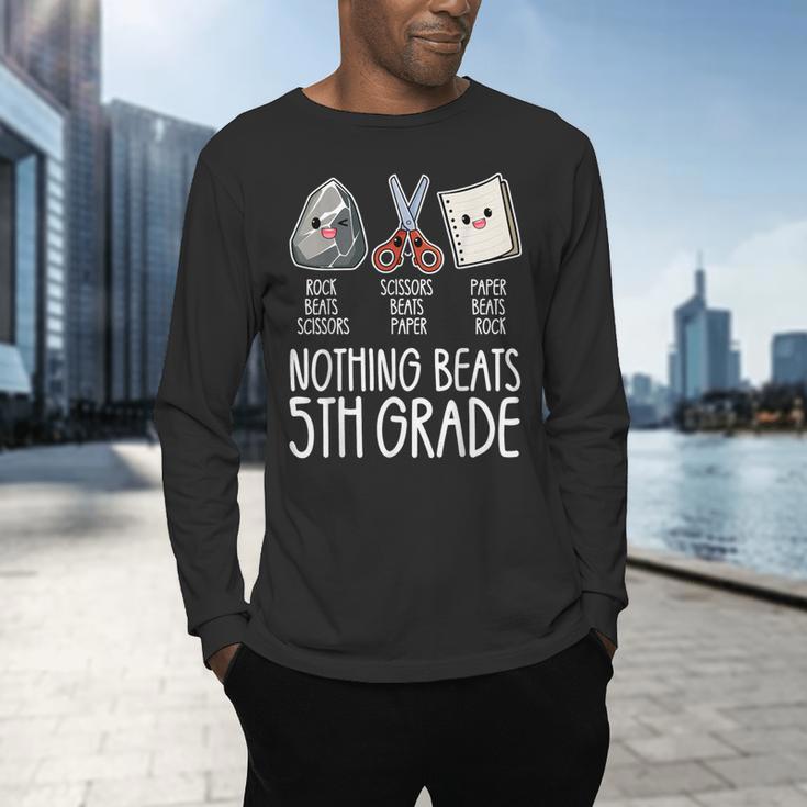 Nothing Beats 5th Grade Back To School Kids Teachers Men's Long Sleeve T-Shirt, gift for family, gift for coworker Nothing Beats 5th Grade Back To School Kids Teachers Men's Long Sleeve T-Shirt, gift for family, gift for coworker