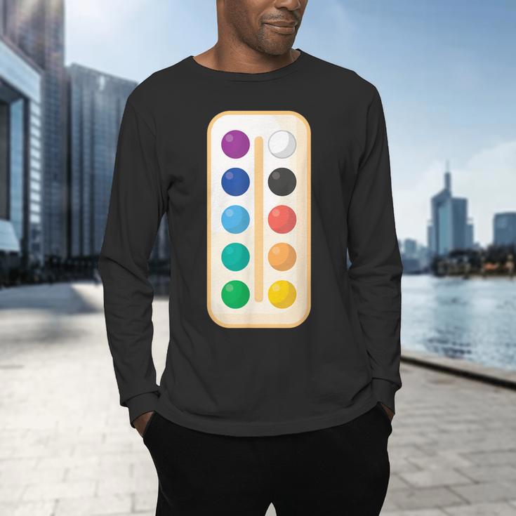 Paint Palette ArtSet Halloween Costume For Teachers Students For Men Women Kids Men's Long Sleeve T-Shirt, gift for family, gift for coworker