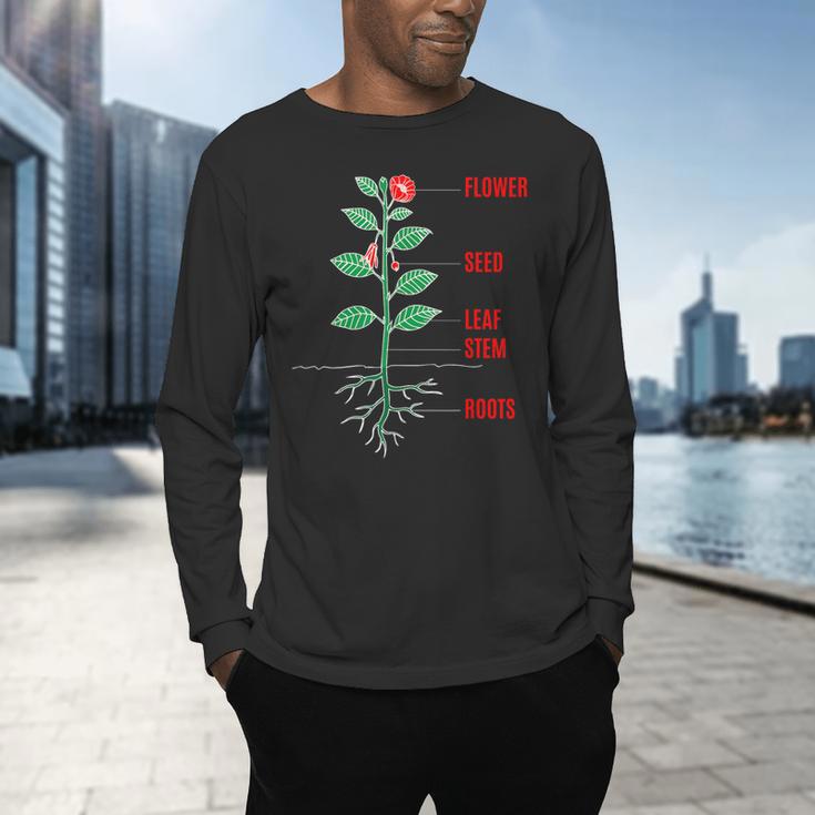 Parts Of a Plant Science For Teachers Kids And Students Men's Long Sleeve T-Shirt, gift for family, gift for coworker