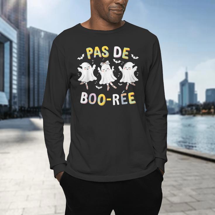 Pas De BOO-Rée Ghost Ballet Dancer Halloween Dance Teacher Men's Long Sleeve T-Shirt, gift for family, gift for coworker Pas De BOO-Rée Ghost Ballet Dancer Halloween Dance Teacher Men's Long Sleeve T-Shirt, gift for family, gift for coworker