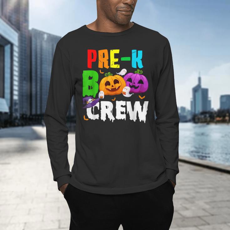 Pre K Boo Crew Halloween Costume Teachers Kids Men's Long Sleeve T-Shirt, gift for family, gift for coworker Pre K Boo Crew Halloween Costume Teachers Kids Men's Long Sleeve T-Shirt, gift for family, gift for coworker