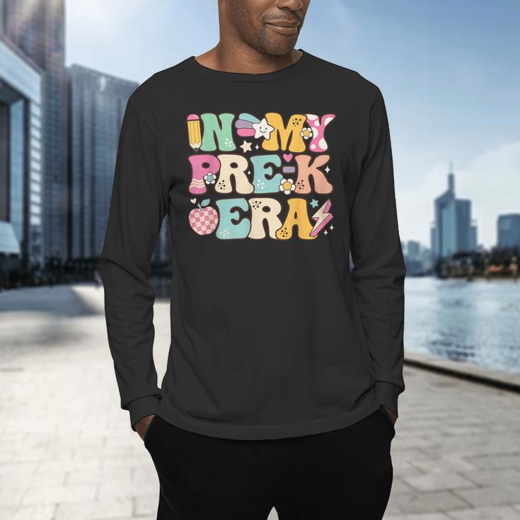 In My Pre-K Era Girl Back To School Cute PreSchool Teacher Men's Long Sleeve T-Shirt, gift for family, gift for coworker In My Pre-K Era Girl Back To School Cute PreSchool Teacher Men's Long Sleeve T-Shirt, gift for family, gift for coworker