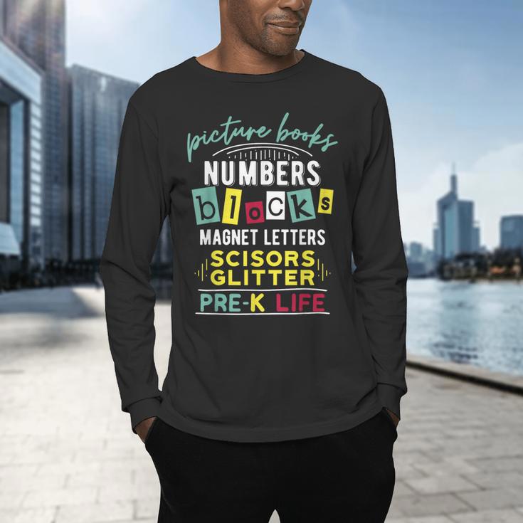 Pre-K Life Preschool Teacher Tees Men Women T-Shirt Men's Long Sleeve T-Shirt, gift for family, gift for coworker Pre-K Life Preschool Teacher Tees Men Women T-Shirt Men's Long Sleeve T-Shirt, gift for family, gift for coworker