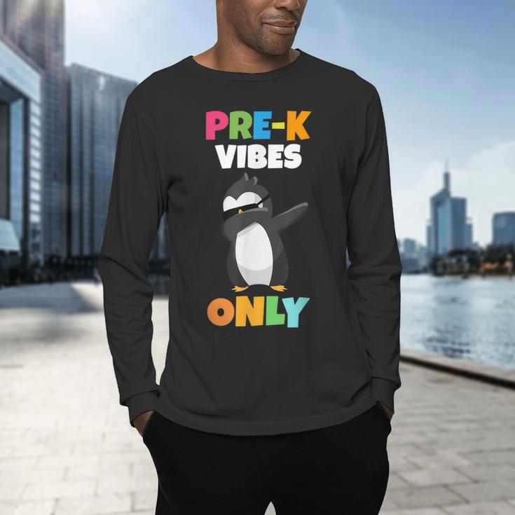 Pre-K Vibes Only Penguin Teachers Kids Back To School Men's Long Sleeve T-Shirt, gift for family, gift for coworker Pre-K Vibes Only Penguin Teachers Kids Back To School Men's Long Sleeve T-Shirt, gift for family, gift for coworker