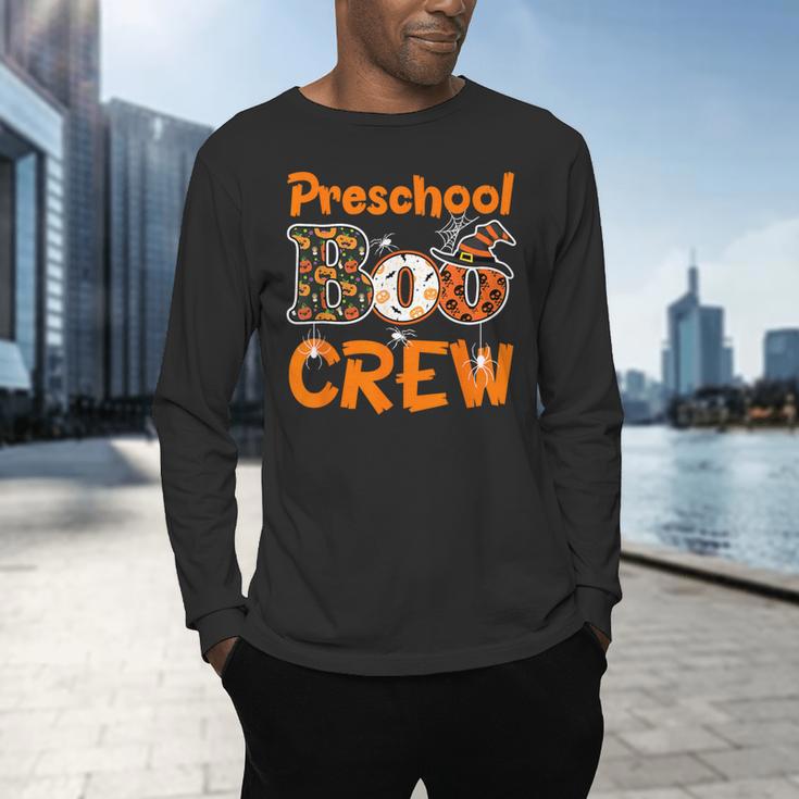 Preschool Boo Crew Halloween Teachers Students Costume Men's Long Sleeve T-Shirt, gift for family, gift for coworker Preschool Boo Crew Halloween Teachers Students Costume Men's Long Sleeve T-Shirt, gift for family, gift for coworker