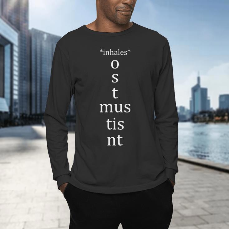 Present Active Conjugation Latin Teacher Latin Language Men's Long Sleeve T-Shirt, gift for family, gift for coworker