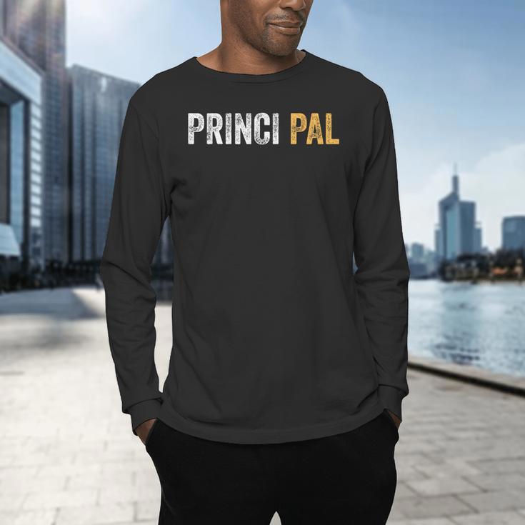 Principal School Teacher Friend Men Women Men's Long Sleeve T-Shirt, gift for family, gift for coworker