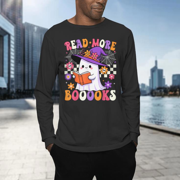 Read More Books Ghost Reading Book Teacher Halloween Men's Long Sleeve T-Shirt, gift for family, gift for coworker Read More Books Ghost Reading Book Teacher Halloween Men's Long Sleeve T-Shirt, gift for family, gift for coworker