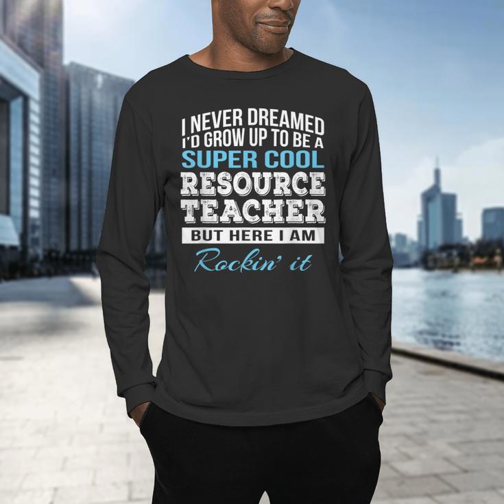 Resource Teacher Tshirt Men Women Men's Long Sleeve T-Shirt, gift for family, gift for coworker