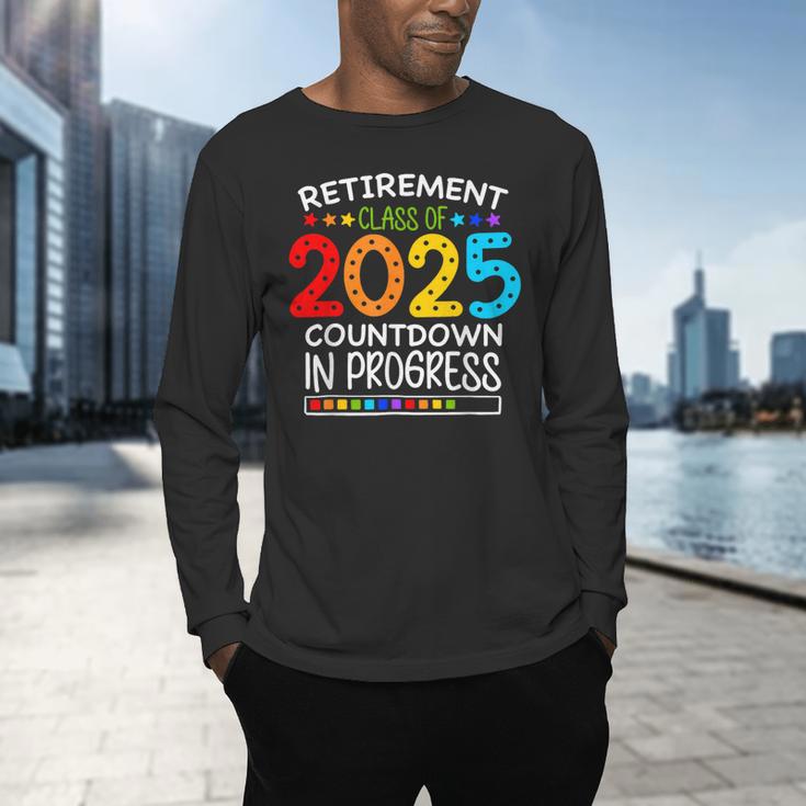 Retirement Class Of 2025 Teacher Countdown Loading Teacher Men's Long Sleeve T-Shirt, gift for family, gift for coworker Retirement Class Of 2025 Teacher Countdown Loading Teacher Men's Long Sleeve T-Shirt, gift for family, gift for coworker