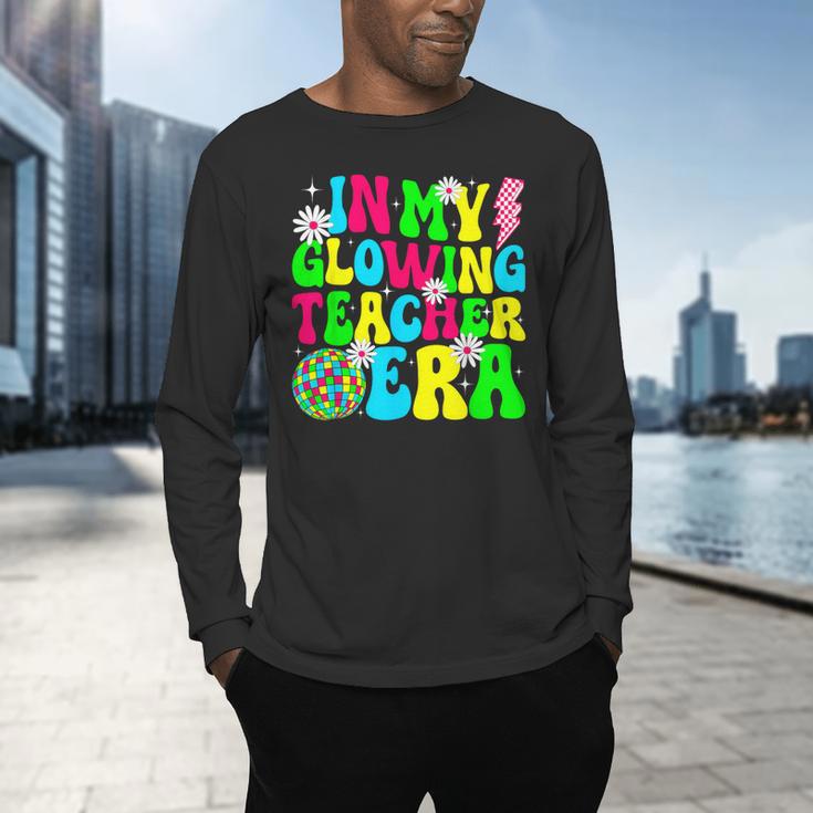 Retro Groovy In My Glowing Teacher Era Happy Teacher's Day Men's Long Sleeve T-Shirt, gift for family, gift for coworker Retro Groovy In My Glowing Teacher Era Happy Teacher's Day Men's Long Sleeve T-Shirt, gift for family, gift for coworker