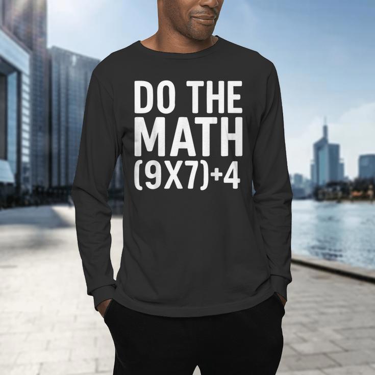 Retro Do The Math Teacher For Men Women Kid Boy Girl Men's Long Sleeve T-Shirt, gift for family, gift for coworker
