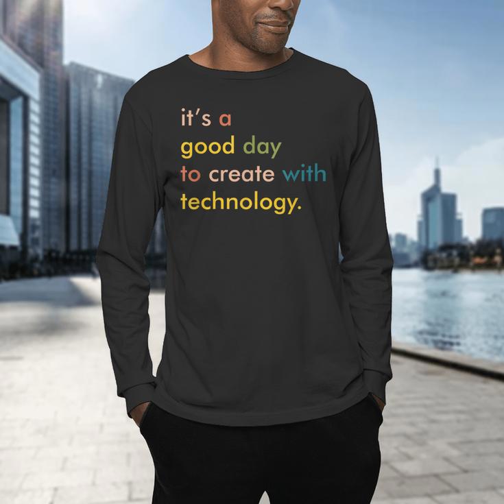 Retro Technology Teacher Shirt Tech Teacher Men's Long Sleeve T-Shirt, gift for family, gift for coworker Retro Technology Teacher Shirt Tech Teacher Men's Long Sleeve T-Shirt, gift for family, gift for coworker